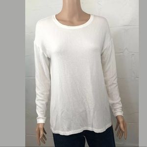 A New Day Sweater Top S Drop Shoulder Ivory Soft